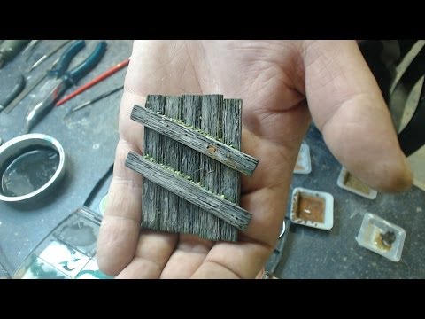 Holz altern im Modellbau / Wood weathering in model
