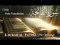 1 Surah Al Fatiha Urdu Translation Qur An