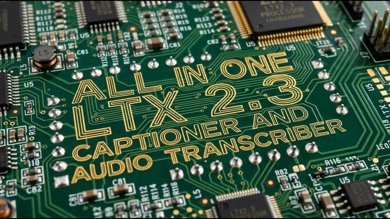 All in one LTX2 3 Video Captioning and Audio Transcription for Datasets
