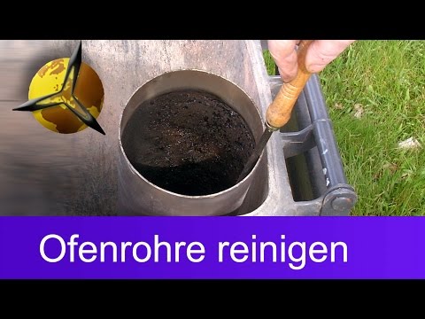 Cleaning stove pipes: Remove soot from stove pipes yourself