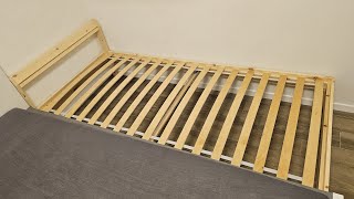 Assembling IKEA furniture - NEIDEN - bed frame + LUROY - Slatted base