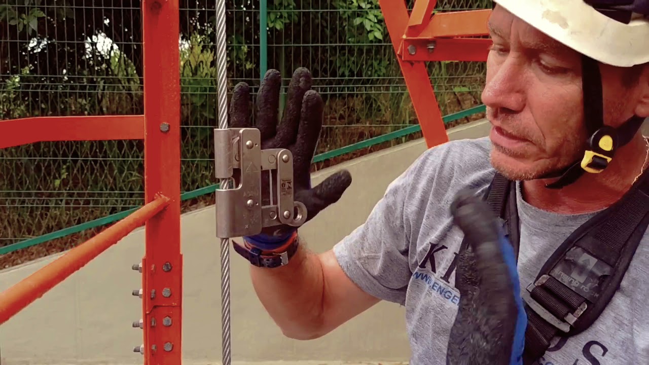 Tutorial -  Trava quedas em Linha de vida Vertical