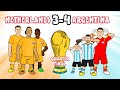 Argentina BEAT Netherlands on penalties! (World Cup 2022 Cartoon Messi 2-2 4-3 Goals Highlights)