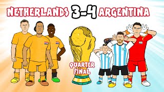 Download lagu Argentina BEAT Netherlands on penalties! (World Cup 2022 Cartoon Messi 2-2 4-3 Goals Highlights) mp3