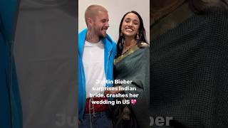 He is so kind!😭♥️ Justin bieber at his fan wedding new viral video #justinbieber #trending#shorts