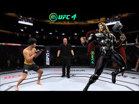 UFC4 Bruce Lee vs Thor (Marvel) EA Sports UFC 4