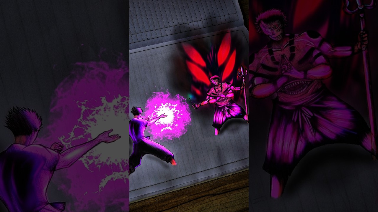 Gojo vs Sukuna - Drawing | Jujutsu Kaisen #shorts #anime #drawing