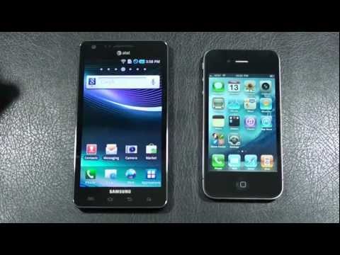Samsung Infuse 4G vs Apple iPhone 4 "AT&T Face Off"