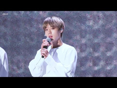 190125-190126 워너원 Therefore 엔딩멘트 박지훈 4K 직캠