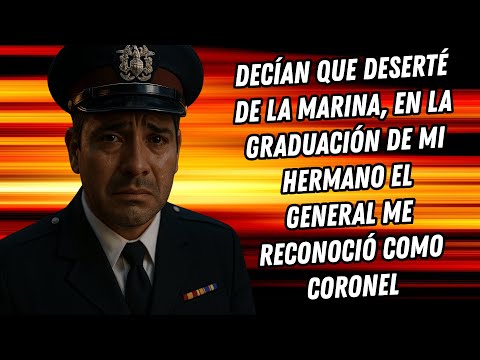 DECÍAN QUE DESERTÉ DE LA MARINA, EN LA GRADUACIÓN DE MI HERMANO EL GENERAL ME RECONOCIÓ COMO CORONEL