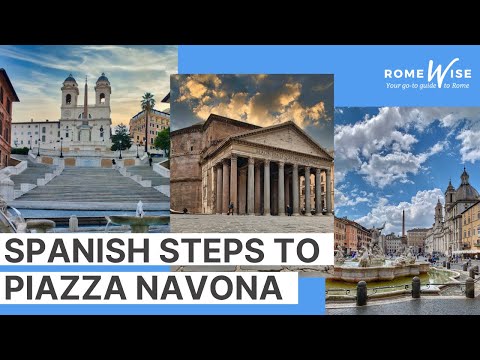 How to get from the top of the Spanish Steps to Piazza Navona in Rome