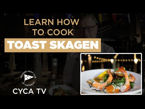 CYCA online cooking class with Jesper Hansen - Toast Skagen