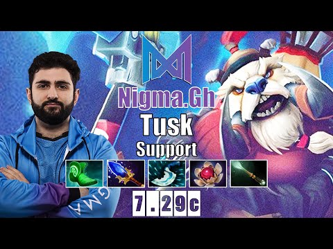 Tusk Support | Nigma.Gh | WHY PROS LOVE TUSK POS 4 | 7.29c Gameplay Highlights