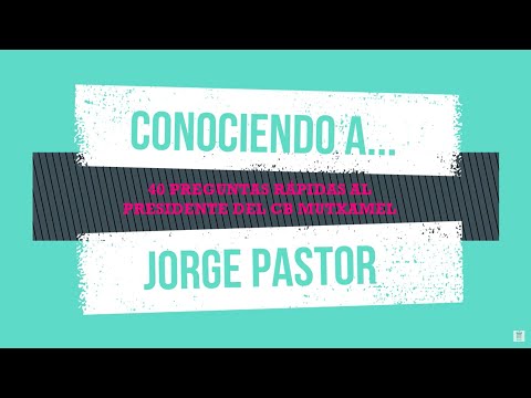 CONOCIENDO A... JORGE PASTOR (CB MUTXAMEL)