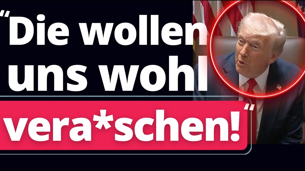 White House: Trump eskaliert gegen die EU vor versammelter Mannschaft!