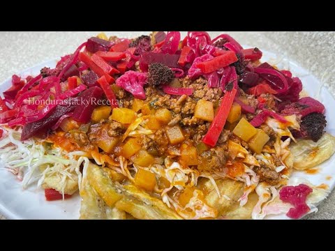 🇭🇳TAJADAS CON CARNE MOLIDA🤤🇭🇳