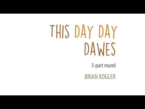 This Day Day Dawes (3-part round, reissued)—synth demo