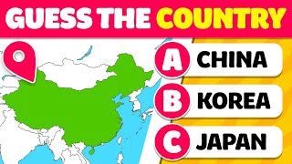 Guess the Country from the Map 🌍🤔
