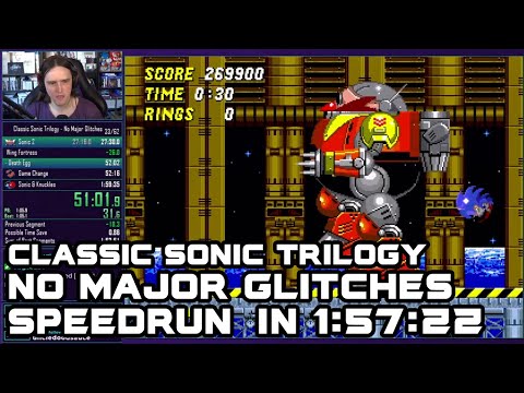 Classic Sonic Trilogy No Major Glitches Speedrun in 1:57:22