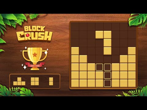 Block Crush Gameplay | Relaxing Wood Puzzle for Android - YouTube