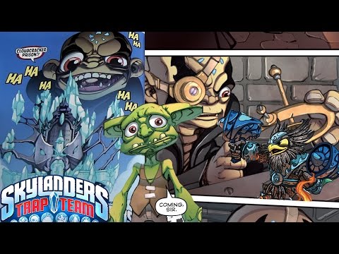 Skylanders Trap Team Comic Book! Kaos finds Cloudcracker Prison #Traptanium (Comic Con Edition)
