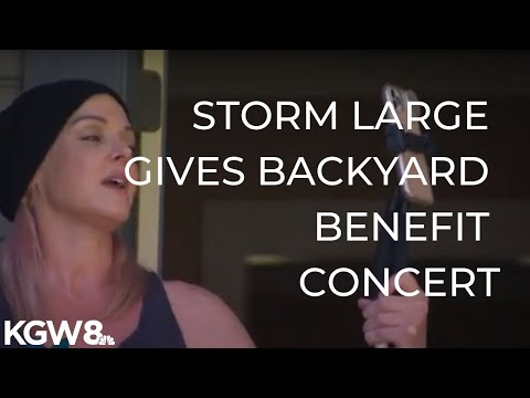 Storm Large holds backyard concert to benefit local performers