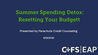 Summer Spending Detox: Resetting Your Budgett