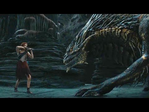 Elodie VS Dragon Full Fight - Damsel Final Battle