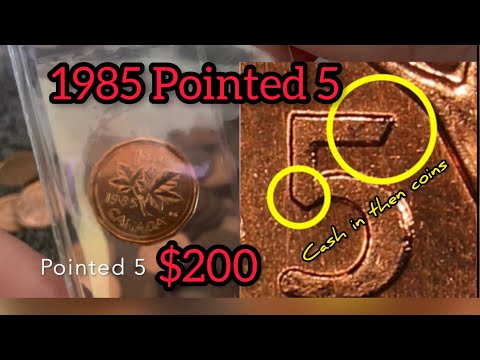 Curious Currency: Unraveling the Enigma of 1985's Pointed 5 on 1 cent - coin collecting - #penny