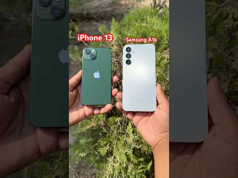 iPhone 13 vs Samsung A16 Camera Test 🔥#iphone13 #samsunga16 #shorts