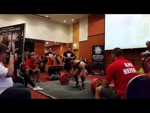 Jackson Murrie deadlifts 312.5kg GPC Nats