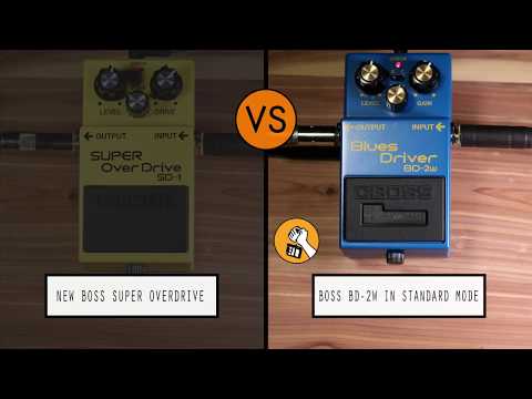 Boss SD-1 Super Overdrive VS Boss BD-2W Blues Driver STD Mode