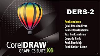 Corel Draw Ders 2 ŞEKİL, NESNE, YAZI RENKLENDİRME-DEGRADE RENK-RENK DAMLALIĞI VE RENK KODLARI