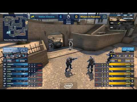 CSGO - Natus Vincere vs. Ninjas in Pyjamas [Mirage] Map 1 - Group A - IEM Katowice 2020