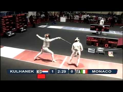 Belfast World Championships 2009 CWF - L16 - Kulhanek NED v Monaco ITA