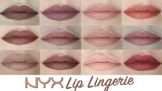 *NEW* NYX LIP LINGERIE LIPSTICK | SWATCHES + REVIEW