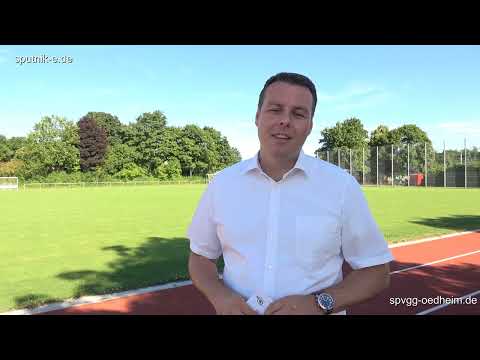 Bürgermeister Matthias Schmitt &Tobias Deckert laden zu75 Jahre Spvgg Oedheim 15. - 18. Juli ein