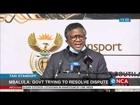 Mbalula speaks out against lawlessness of the taxi industry TaxiShutdown