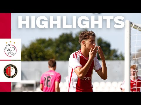 Great match for the spectator! ❌❌❌ | Highlights Ajax O17 - Feyenoord O17