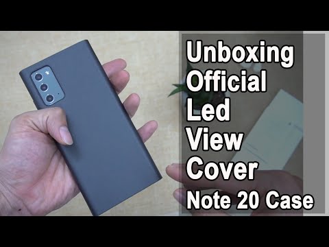 Unboxing Official Led View Cover Note 20 Case | Samsung Galaxy Note 20 5G real