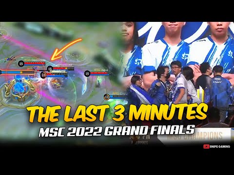 THE LAST 3 MINUTES OF MSC 2022 GRAND FINALS 🏆