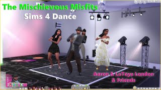 Aaron &amp; Little Sister LaToya London &amp; Her Teenage Friends Dance - Sims 4