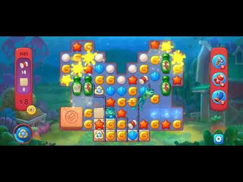 Fishdom Hard Level 9183 (with 2 Bombs and ingame boosters) @choraelmin