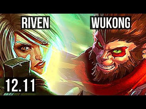 RIVEN vs WUKONG (TOP) | 2/0/4, 1.5M mastery | NA Diamond | 12.11