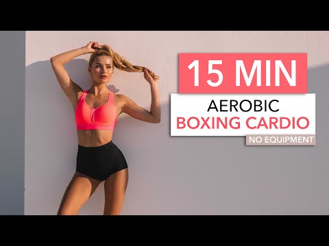 15 MIN BOXING CARDIO - Aerobic Style: dancy, cool & rhythmic / Medium Intensity I Pamela Reif thumnail