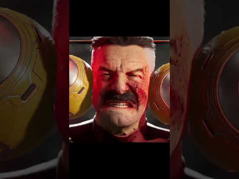 Omni Man Gets Caged | Mortal Kombat 1 #shorts #pitbull #chrisbrown #memes #comeback #johnnycage