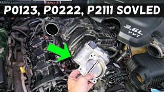 DODGE CHARGER CODE P0123 P0222 P2111 THROTTLE POSITION SENSOR, THROTTLE CONTROL, ENGINE LIGHT