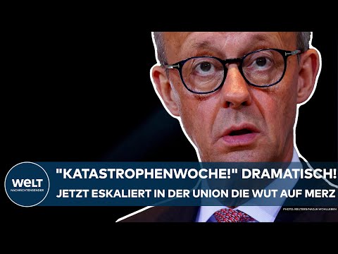 DEUTSCHLAND: "Katastrophenwoche!" Dramatisch! Jetzt eskaliert in der Union die Wut auf Kanzler Merz!