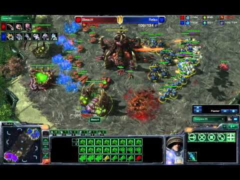 Starcraft 2 - Relax (T/P) vs Bleach (Z) - 1v1 HD