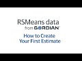 RSMeans Data Online: How to Create Your First Estimate
